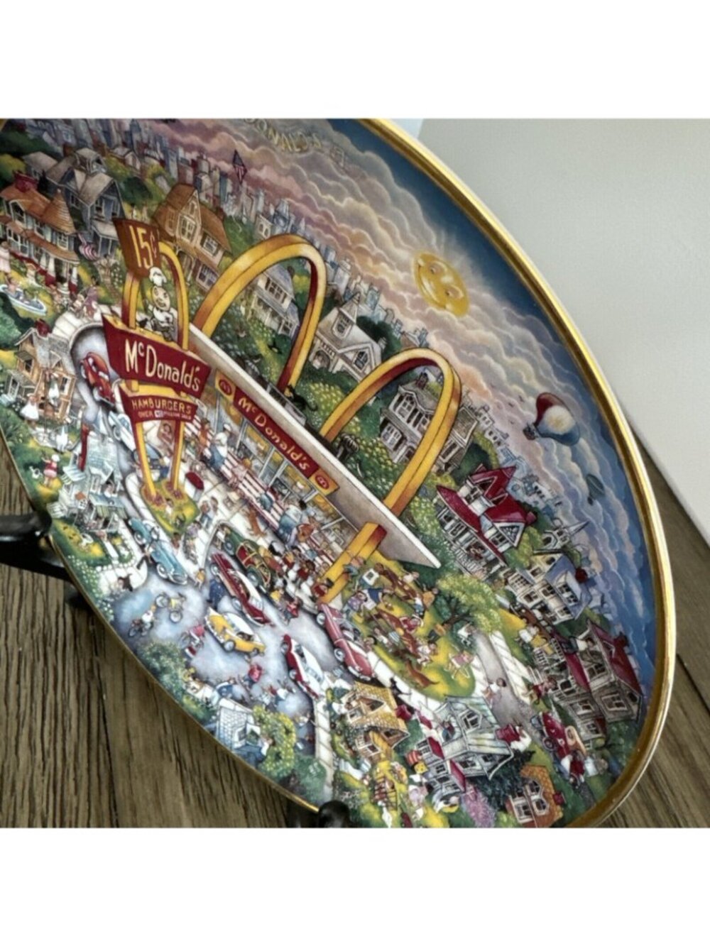 McDonalds Golden Moments Limited Edition Collector Plate Bill Bell Franklin Mint - Picture 2 of 6